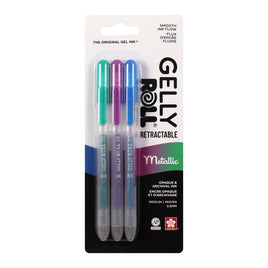Metallic - Sakura Gelly Roll Retractable Medium Point Pens 3/Pkg