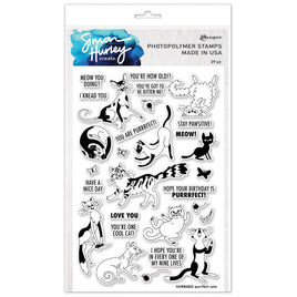 Purrfect Cats - Simon Hurley create. Clear Stamps 6"X9"