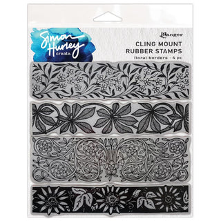 Floral Borders - Simon Hurley create. Cling Stamp 6