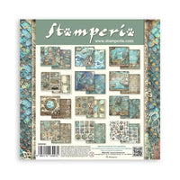 Songs Of The Sea - Stamperia Double-Sided Paper Pad 8"X8" 10/Pkg