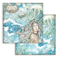 Songs Of The Sea - Stamperia Double-Sided Paper Pad 8"X8" 10/Pkg