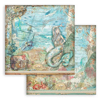 Songs Of The Sea - Stamperia Double-Sided Paper Pad 8"X8" 10/Pkg