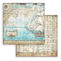 Songs Of The Sea - Stamperia Double-Sided Paper Pad 8"X8" 10/Pkg