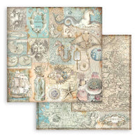 Songs Of The Sea - Stamperia Double-Sided Paper Pad 8"X8" 10/Pkg