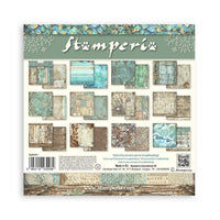 Songs Of The Sea - Stamperia Backgrounds Double-Sided Paper Pad 8"X8" 10/Pkg