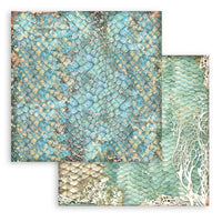 Songs Of The Sea, 10 Designs/1 Each - Stamperia Backgrounds Double-Sided Paper Pad 12"X12" 10/Pkg