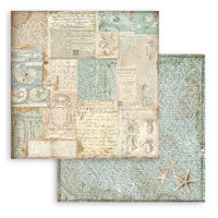 Songs Of The Sea, 10 Designs/1 Each - Stamperia Backgrounds Double-Sided Paper Pad 12"X12" 10/Pkg