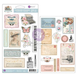 Shapes W/Foil Accents - French Blue By Frank Garcia Chipboard Stickers 27/Pkg