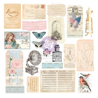 W/Foil Details - French Blue Cardstock Ephemera 42/Pkg