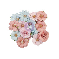 Orchestral Melody, French Blue - Prima Marketing Paper Flowers 15/Pkg