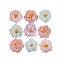 Perfect Emotion, French Blue - Prima Marketing Paper Flowers 9/Pkg