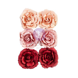 Queen Of Hearts, Lost In Wonderland - Prima Marketing Paper Flowers 6/Pkg