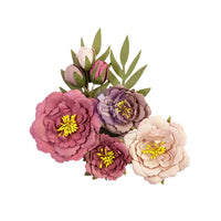 Midnight Beauty, Lost In Wonderland - Prima Marketing Paper Flowers 9/Pkg