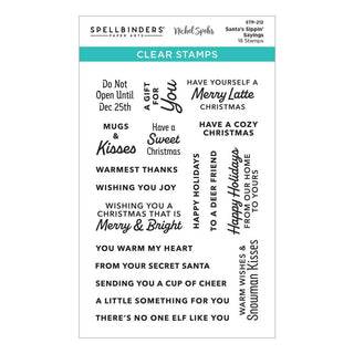 Santa's Sippin' Sayings - Spellbinders Clear Stamp Set By Nichol Spohr