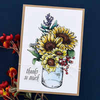 Sunflower Bouquet Press - Spellbinders BetterPress Plate & Die Set