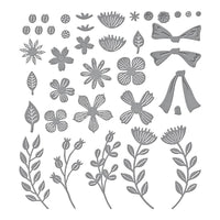 Garden Wreath Add-Ons - Spellbinders Etched Dies By Suzanne Hue