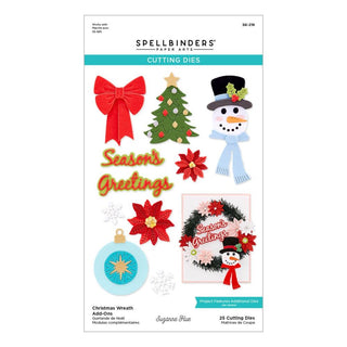 Christmas Wreath Add-Ons - Spellbinders Etched Dies By Suzanne Hue