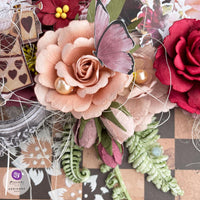 Queen Of Hearts, Lost In Wonderland - Prima Marketing Paper Flowers 6/Pkg
