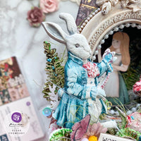 Midnight Beauty, Lost In Wonderland - Prima Marketing Paper Flowers 9/Pkg