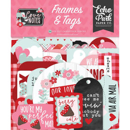 Frames & Tags, Love Notes - Echo Park Cardstock Ephemera 34/Pkg