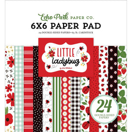 Little Ladybug - Echo Park Double-Sided Paper Pad 6"X6" 24/Pkg