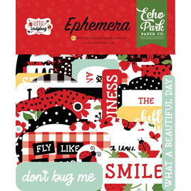 Icons, Little Ladybug - Echo Park Cardstock Ephemera 34/Pkg