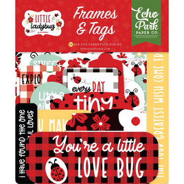 Frames & Tags, Little Ladybug - Echo Park Cardstock Ephemera 34/Pkg