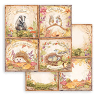 Woodland - Stamperia Double-Sided Paper Pad 8"X8" 10/Pkg