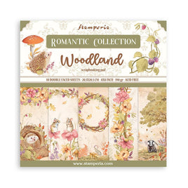 Woodland - Stamperia Double-Sided Paper Pad 8"X8" 10/Pkg
