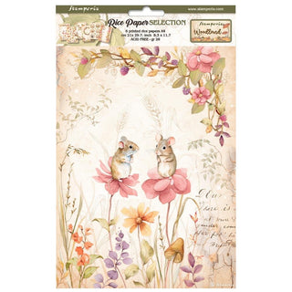 Woodland - Stamperia Assorted Rice Paper A4 6/Sheets