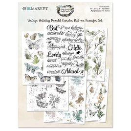 Vintage Artistry Moonlit Garden -49 And Market Rub-Ons 6"X8" 6/Sheets