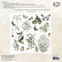 Classic, Moonlit Garden -49 And Market Vintage Artistry Rub-Ons 12"X12"