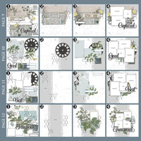 Vintage Artistry Moonlit Garden -49 And Market Big Picture Album Kit