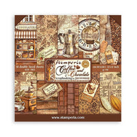 Coffee And Chocolate, 10 Designs/1 Each -Stamperia Double-Sided Paper Pad 12"X12" 10/Pkg