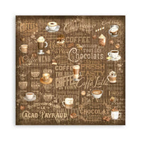 Coffee And Chocolate - Stamperia Single-Sided Paper Pad 8"X8" 22/Pkg