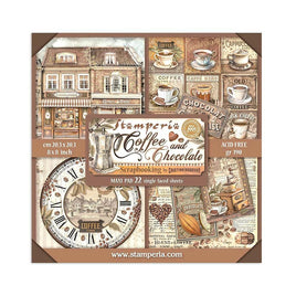 Coffee And Chocolate - Stamperia Single-Sided Paper Pad 8"X8" 22/Pkg