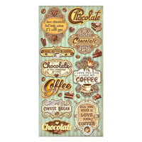 Coffee And Chocolate - Stamperia Collectables 6"X12" 10/Pkg