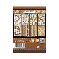 Coffee And Chocolate - Stamperia A5 Washi Pad 8/Pkg