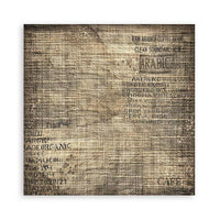 Coffee And Chocolate  -Stamperia Polyester Fabric 12"X12" 4/Pkg