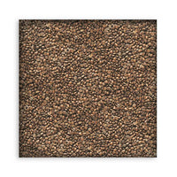 Coffee And Chocolate  -Stamperia Polyester Fabric 12"X12" 4/Pkg