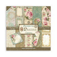 Precious, 10 Designs/1 Each - Stamperia Double-Sided Paper Pad 8"X8" 10/Pkg