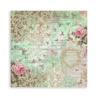 Precious - Stamperia Polyester Fabric 12"X12" 4/Pkg
