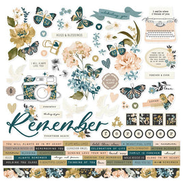 Remember Cardstock Stickers 12"X12"