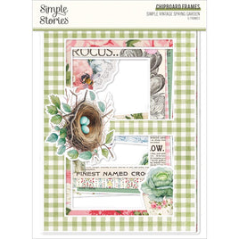Simple Vintage Spring Garden Chipboard Frames
