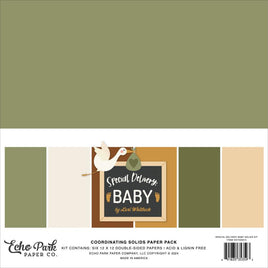 Special Delivery Baby, 6 Colors - Echo Park Solids Collection Kit 12"X12"