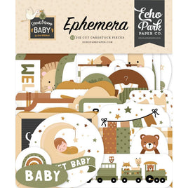 Icons, Special Delivery Baby - Echo Park Cardstock Ephemera 33/Pkg