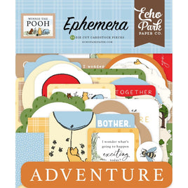 Icons, Winnie The Pooh - Echo Park Cardstock Ephemera 33/Pkg