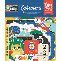 Icons, Off To School - Echo Park Cardstock Ephemera 33/Pkg