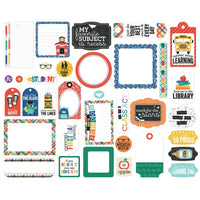 Frames & Tags, Off To School - Echo Park Cardstock Ephemera 33/Pkg