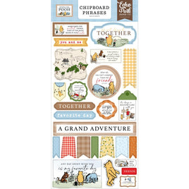 Phrases, Winnie The Pooh - Echo Park Chipboard 6"X13"